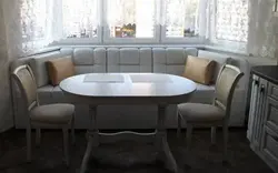 Sofas For The Kitchen With A Bay Window Photo