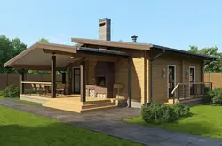 Terraslı Foto Ev Bir Mərtəbəli Mətbəxlər
