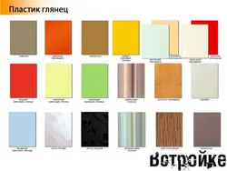 Oshxona fotosurati uchun plastmassadan MDF