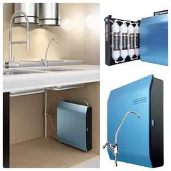 Water filter in the kitchen photo