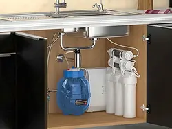 Water filter in the kitchen photo