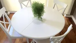 Round White Table For The Kitchen Photo