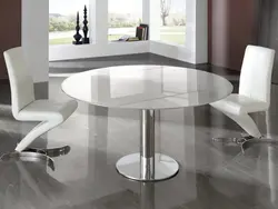 Round White Table For The Kitchen Photo