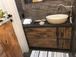 Bathroom Furniture Made Of Wood Photo