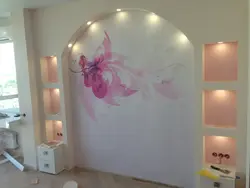 Стены В Спальню Из Гипсокартона Фото