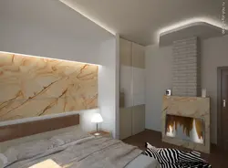 Bedroom walls made of plasterboard photo