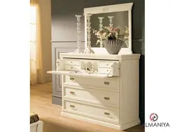 Chest of drawers with mirror in the living room photo