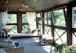 Living room in the extension to the house photo