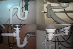 Corrugation for kitchen sink photo