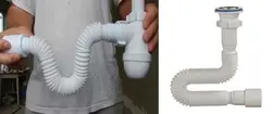 Mətbəx lavabosu üçün büzməli fotoşəkil