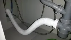 Corrugation for kitchen sink photo