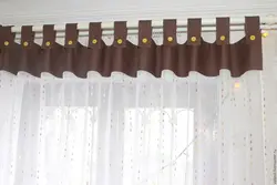 Шторы для кухни на петлях фото