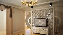 Partition for TV in the living room photo