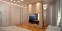 Қисм барои телевизион дар ҳуҷраи меҳмонхона акс