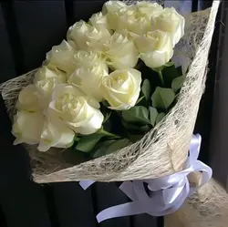 Roses on the kitchen table photo