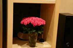 Roses on the kitchen table photo