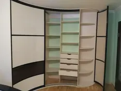 Qonaq Otağı Fotoşəkilində Radius Künc Şkafı