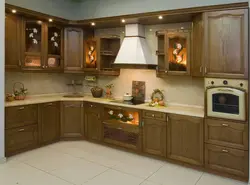 Кухни Зов Из Массива Дуба Фото
