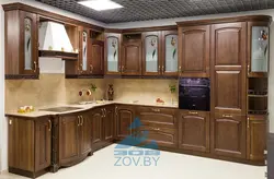 Кухни зов из массива дуба фото