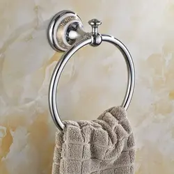 Кольца для ручніка ў ваннай фота