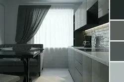 Тюль черно белая на кухню фото