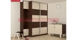 Photo of wenge wardrobes in the hallway