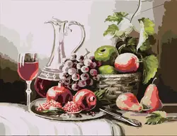 Ас үй фотосуреті үшін жемістермен картиналар