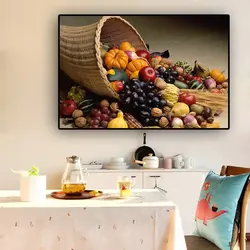 Mətbəx fotoşəkili üçün meyvələrlə rəsmlər