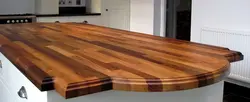 Стальніца з дуба для кухні фота