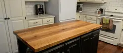 Стальніца з дуба для кухні фота