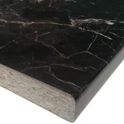 Kitchen countertop black marble photo