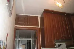 Door in the kitchen in Khrushchev photo