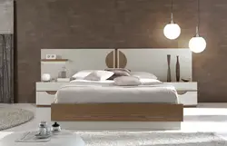 Bed and nightstands for bedroom photo