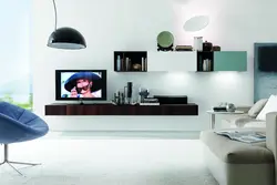TV console in the living room photo