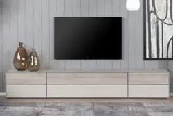 TV console in the living room photo