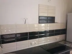 Photo of black and white tiles in the kitchen