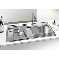 Sink With Drainer In The Kitchen Photo