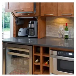Cabinet for appliances in the kitchen photo