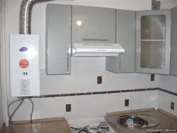 Hood in the kitchen in Khrushchev photo