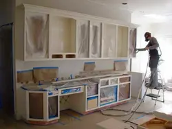 DIY MDF kitchen photo