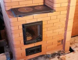 Фота печ з цэглы для кухні