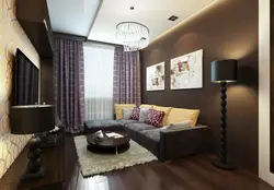 Divan fotoşəkili ilə yataq otağı üçün divar kağızı