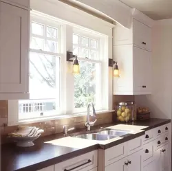 Tiles by the window in the kitchen photo