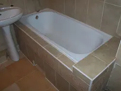 Ванная в коробе из плитки фото