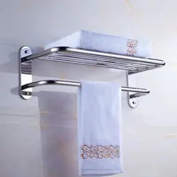 Bathroom shelf for towels photo