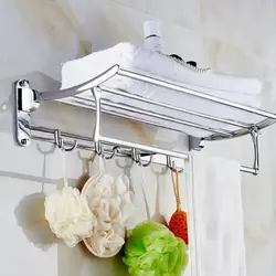 Bathroom shelf for towels photo