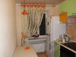 Шторы на кухню на трубе фото