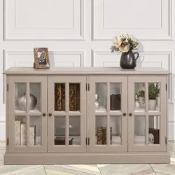 Chests of drawers with glass for the living room photo