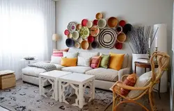 DIY yashash xonasi uchun mebel fotosurati
