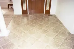 Diagonal tiles in the kitchen photo